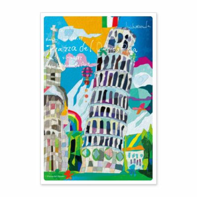 世界遺産アートポストカード　ピサのドゥオモ広場／イタリア