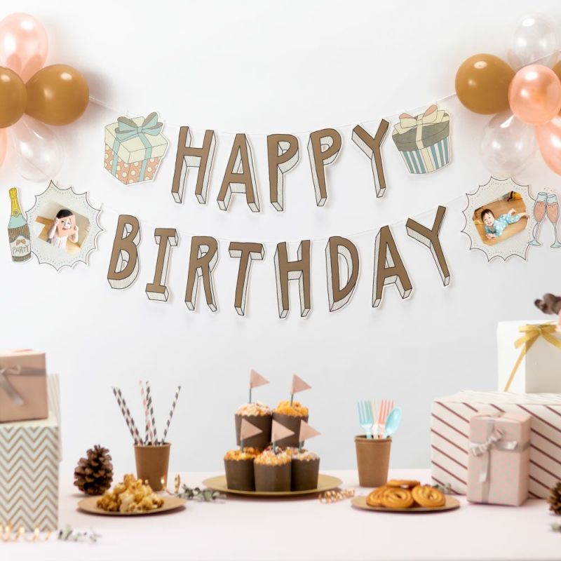 BIRTHDAY ガーランド〈natural〉 | いろはショップオンライン