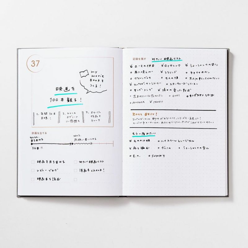 人生で達成したい100のことを書くﾉｰﾄ