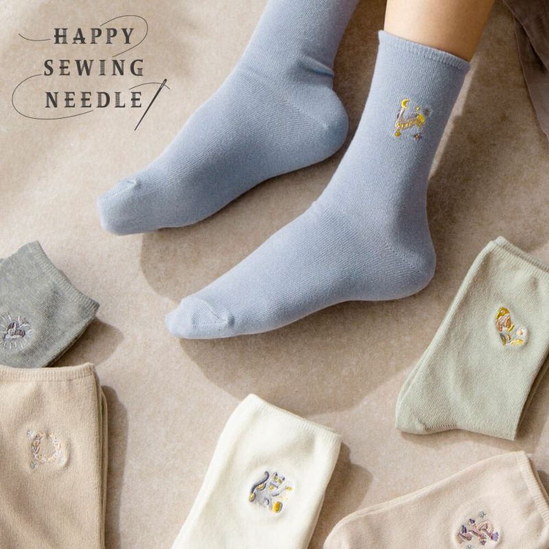 高評価レビュー 靴下23-25cm《HAPPY SEWING いろはショップオンライン | NEEDLE》 レッグウェア