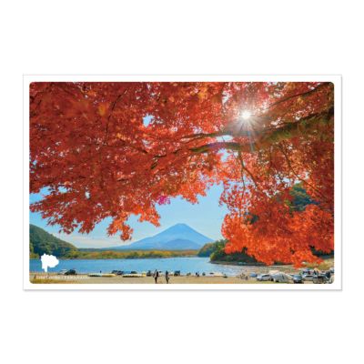 日本の絶景ポストカード ～秋～ 精進湖/山梨