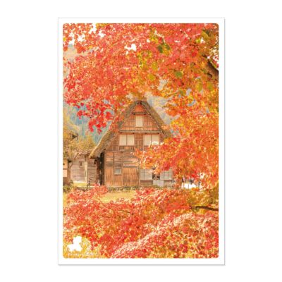 日本の絶景ポストカード ～秋～ 白川郷/岐阜