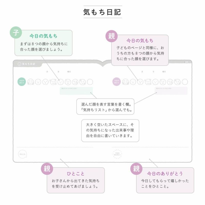 OYAKO_NOTE_for_school_age【交換ノート2冊セット】