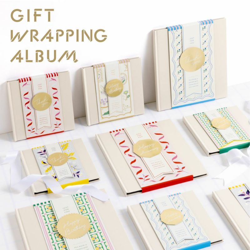 1冊のみメール便可】GIFT WRAPPING ALBUM《Sサイズ》6枚台紙 | いろは