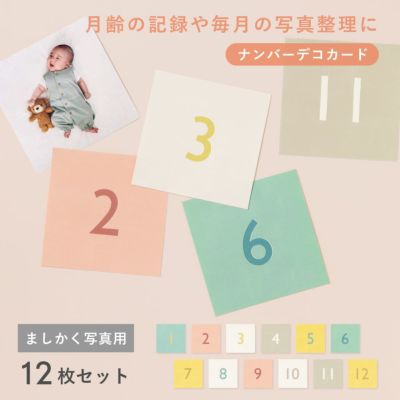 大容量アルバムシリーズ 【ナンバーデコカード】ましかく写真用