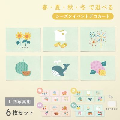 大容量アルバムシリーズ 【シーズンイベントデコカード】L判写真用
