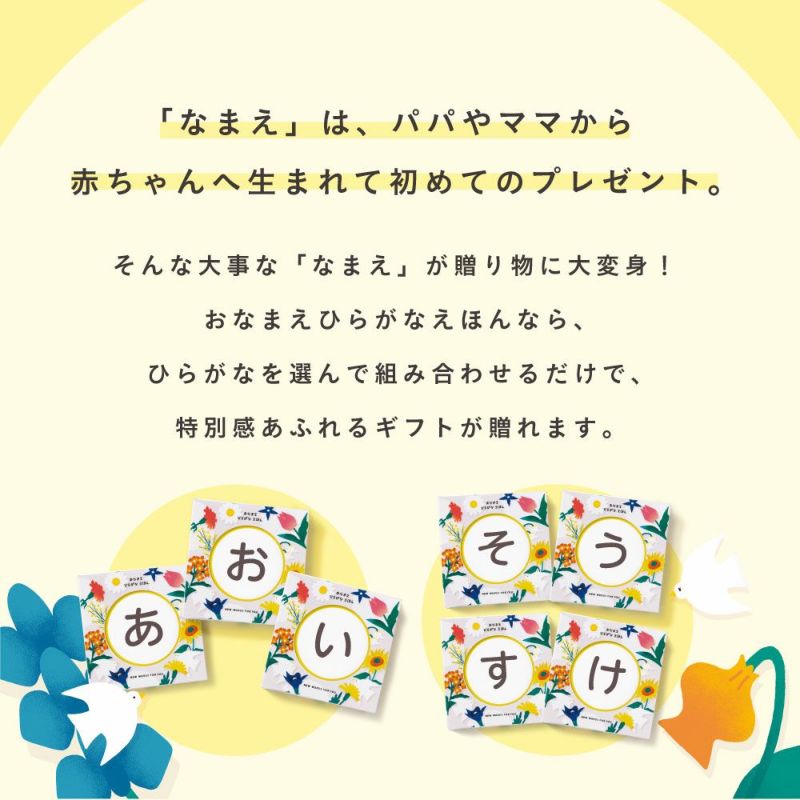 おなまえひらがなえほん_出産祝いセット