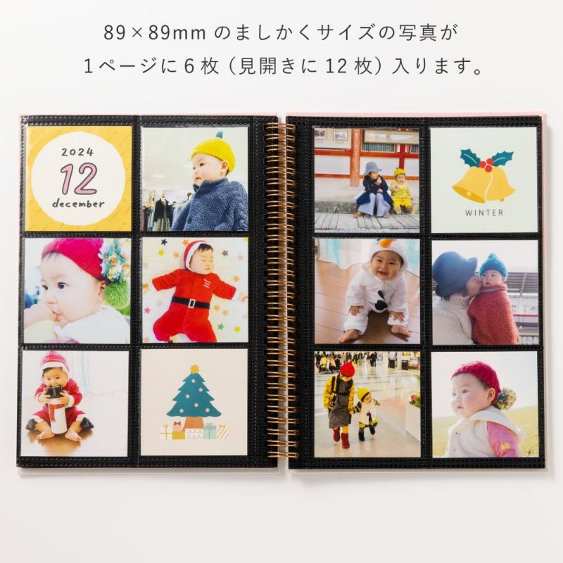 大容量アルバム 【ましかく写真用】 スリムタイプ 3冊セット