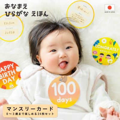 おなまえひらがなえほん 【マンスリーカード】