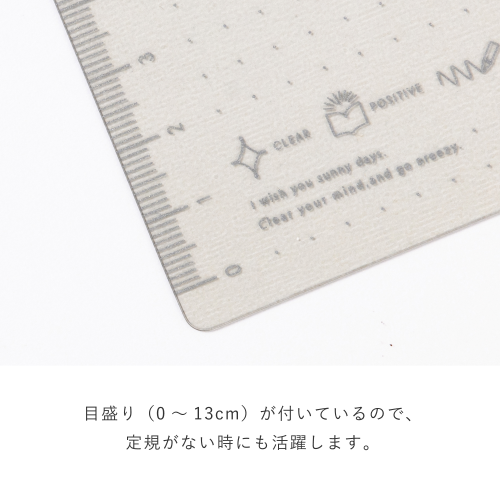 SUNNYﾗｲﾄﾉｰﾄ下敷き_LSLX-01_slim-gray