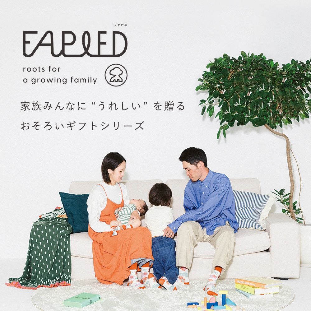 FAPIEDファミリーソックスセット（7-10cm,23-25cm,25-27cm）